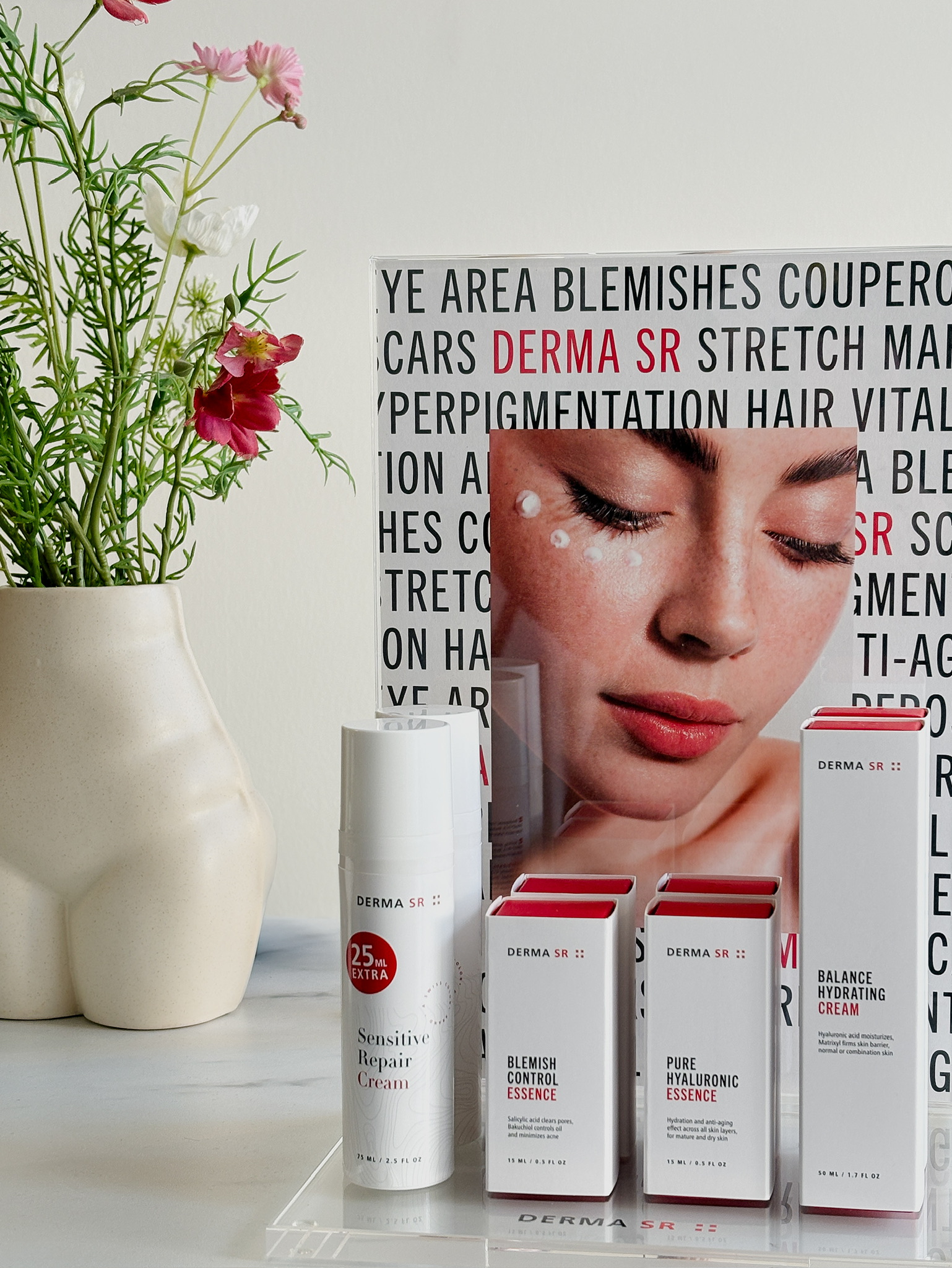 Derma SR -ihonhoitosarja Blushingtonissa